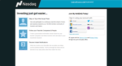Desktop Screenshot of community.nasdaq.com