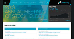 Desktop Screenshot of ir.nasdaq.com